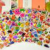 6/12pcs 3D Bubble Stickers Reusable Cartoon Marine Animals Fish Children Sticker Toys For Kids Birthday Christmas Gift TMZ