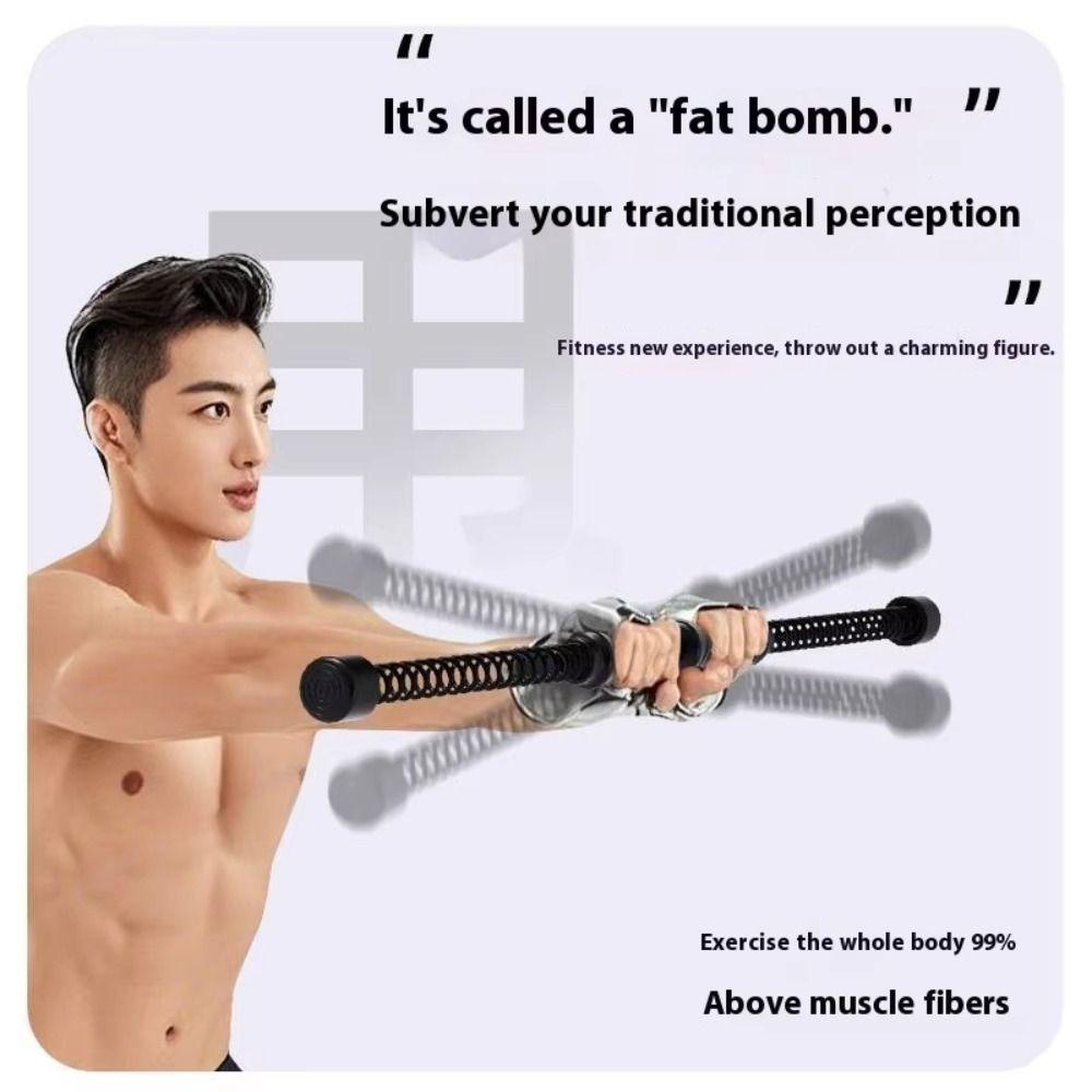 Rebound Gym Battle Rope Stainless Steel Arm Strength Rope Cordless Battle Rope  Home Fitness