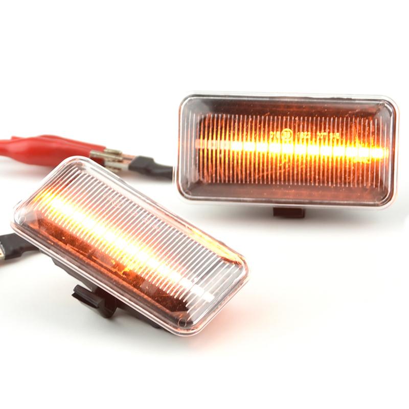 2 Stück Für VW Golf 2 3 Passat B3 Vento Jetta A2 A3 Seat Ibiza 2 Cordoba 1 Dynamische LED Seitenmarkierungsleuchte Blinker Blinkerlampen