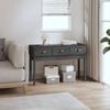 Day and Night - Day and Night Solid Gray Pine Wood Console Table 114x40x75 Cm