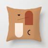 Nordic Simple Abstract Line Drawing Polyester Cushion Cover Decorative Pillowcase Modern Living Room Sofa Pillow
