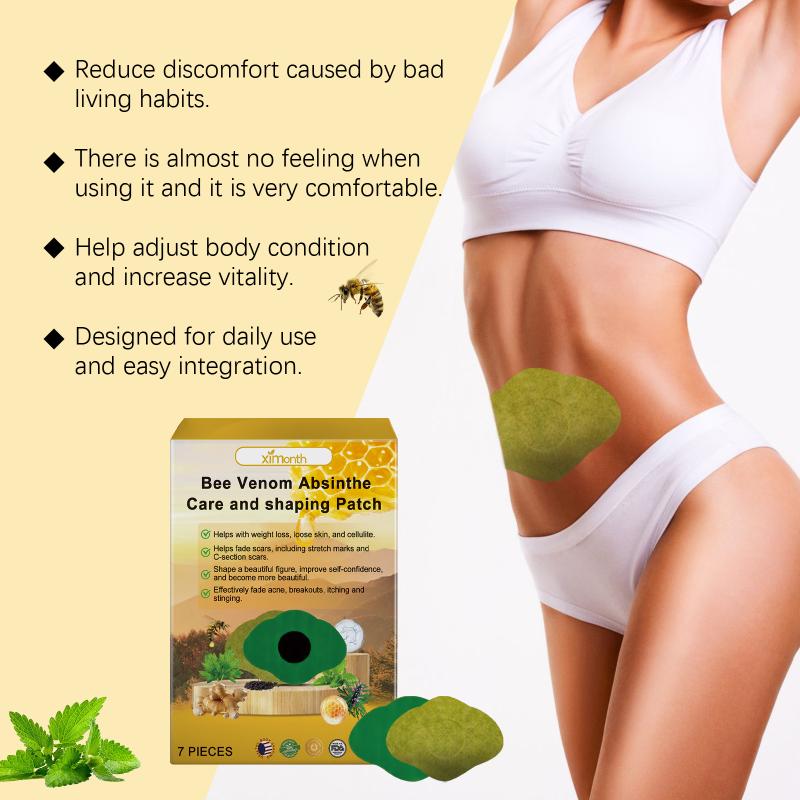 7Pcs Bee Venom Body Shaping Patch Firming Skin Slimming Sticker Slimming Body Contouring Care For Curves Shaping Patch