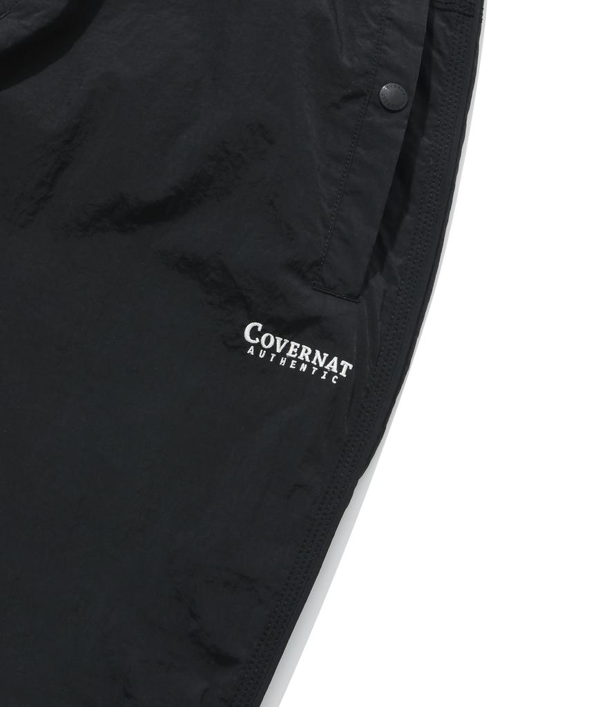 COVERNAT Comfy Nylon Windbreaker Pants Black