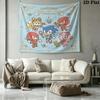 Sonic Hedgehog Wall Tapestry Aesthetic Wall Hanging Printed Fabric Blanket Decorative Tapestries For Bedroom Living Room Home Decor