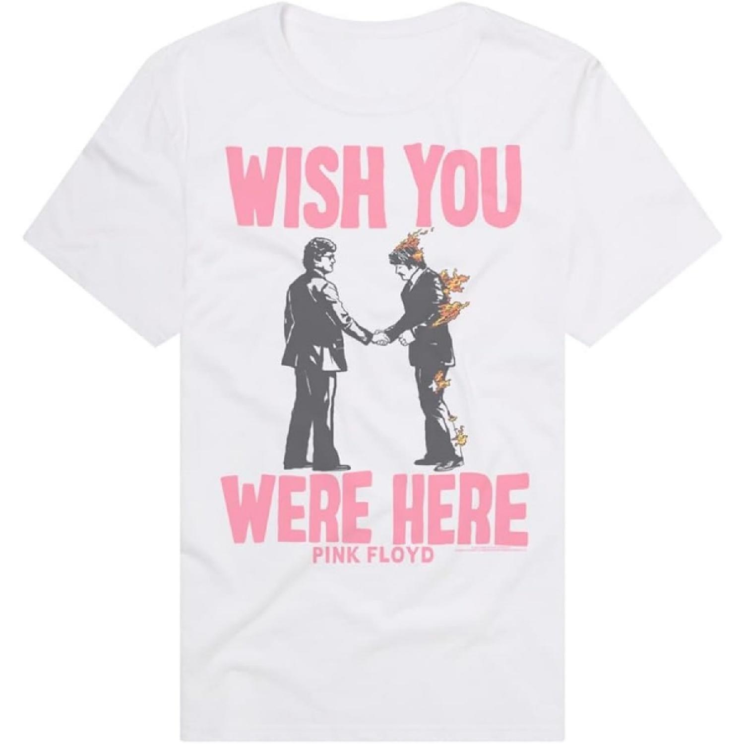 Popfunk Official Pink Floyd Adult Unisex Classic Ring-Spun T-Shirt Collection S