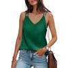 Women's New Summer Solid Color V-neck Camisole Loose T-shirt Top