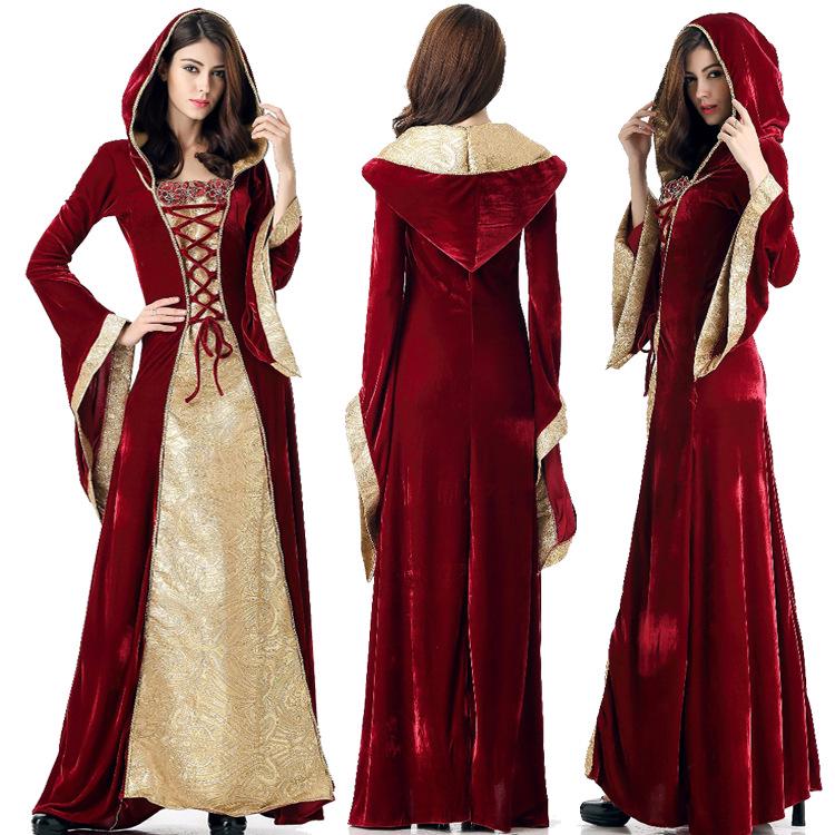 Buy Halloween Medieval Dress Robe Women Renaissance Dress Princess