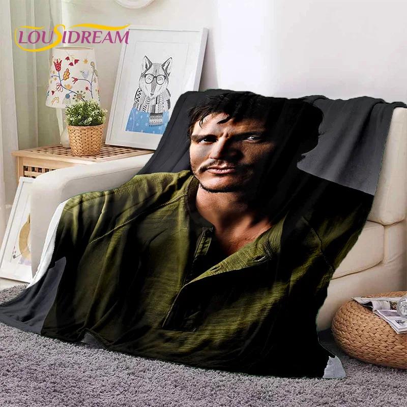 Jose Pedro Pascal Actor Star Soft Flannel Blanket for Beds Bedroom Sofa Picnic,Throw Blanket for Cover Outdoor Leisure Nap Gift