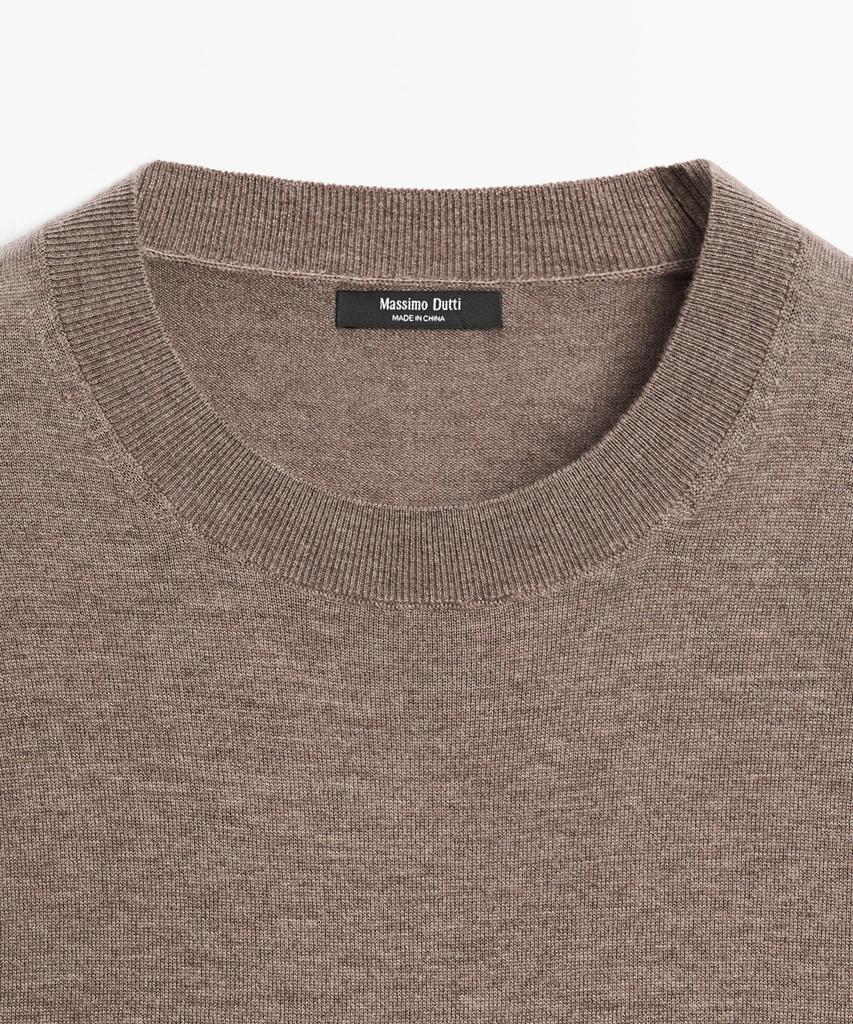 Masimodutti Wool Blend Fine Knit Sweater
