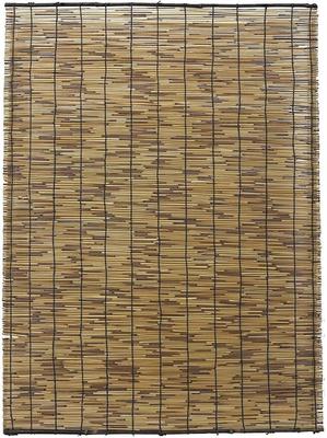 Geräucherte Tianjin Bambusrollos, ca. 88 x 157 cm, braun, inklusive Tasche. Geräuchert, um Insekten und Schimmel zu widerstehen. Mizukan Seirensho.