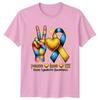 Peace Heart Love Heart T21 TShirt Trisomy 21 Advocacy Awareness