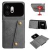 Vintage Leather Card Holder Phone Case for HONOR 600 Card Pockets Dual Snap Buttons Flip Wallet Shell