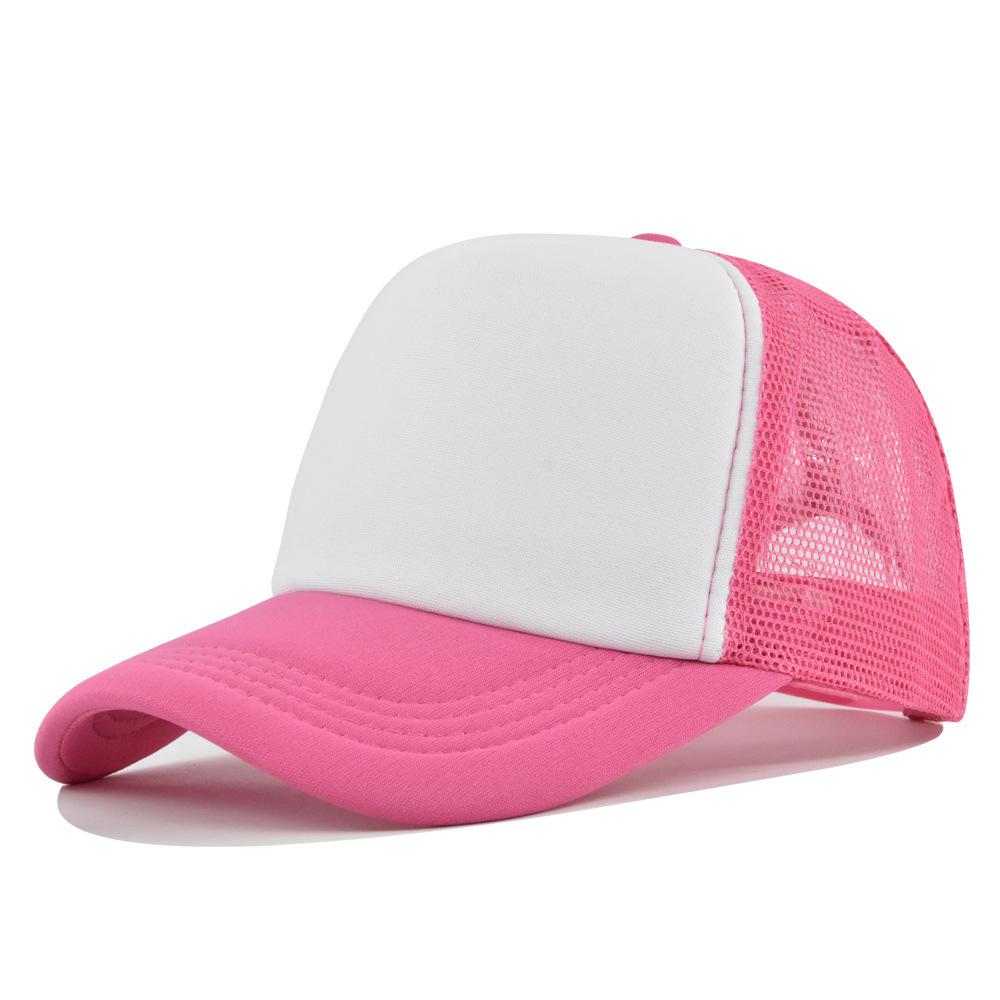 Fashion Desgin Solid Color Sponge Baseball Cap Net Cap Curved Brim Hat Sun Hat Light Mesh Sun Cap Outdoor Women Men