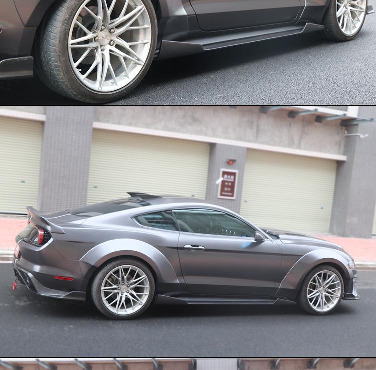 18-22 Ford Mustang GT3 Wide Body Kit: Fender Flares and Side Skirts