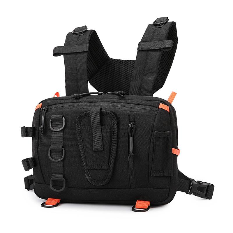 Multifunctional Outdoor Storage Bag with Multiple Pockets Portable Adjustable Chest Bag Fishing Gear Organizer Travel Essentials
