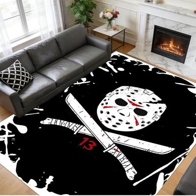 Crystal Velvet Rug Soft Non Slip Indoor Floor Mat Home DecorFriday the 13th Jason Voorhees