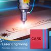 200Pcs Metal Business Cards Aluminum Laser Engraving Blank Name Card Multipurpose Personalized for CNC Laser Engraver DIY Office