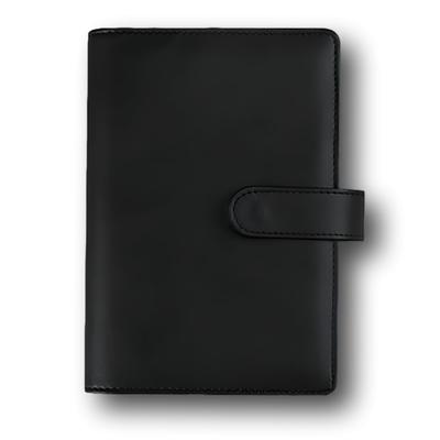 ENN LLC A6 6 Delikli PU Deri Bağlayıcı 12 Cepli Etiketli (Siyah)