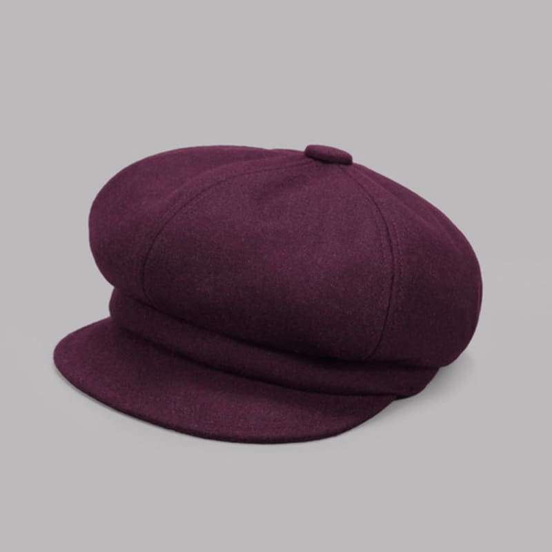 MAIA Wool Bread Hat - Wine