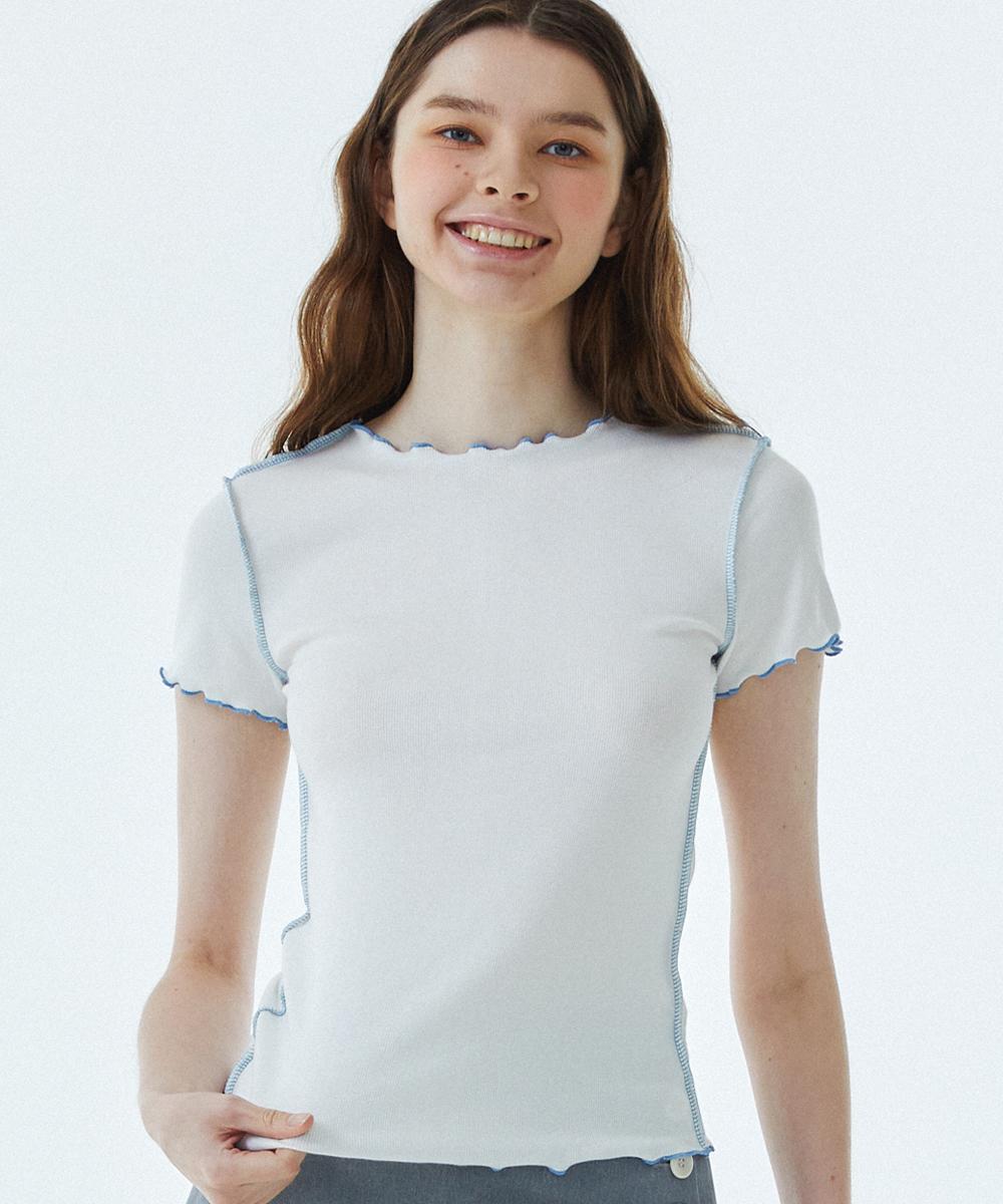 Raverous Rvs Color Block Interlock T-Shirt White 1(Free)