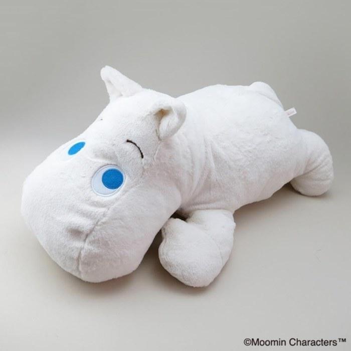 Moomin Relaxation Hugging Pillow Plush Toy, Approx. 52cm, Off-White