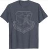 Strategic Air Command SAC Emblem Cold War Grunge design 100 cotton short sleeve Oneck casual printed mens Tshirt