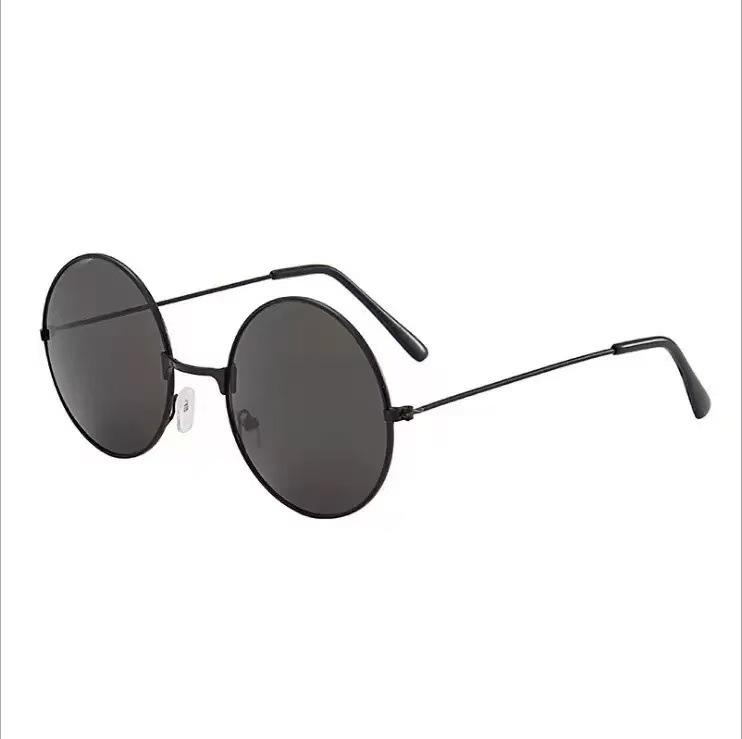 Retro Round Metal Sunglasses - Unisex Prince & Harry Potter Style, Perfect for Weddings