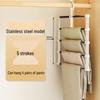Cloud Ladder Multi-Layer Non-Slip Pant Rack: Multi-Functional Folding Hanger for Seamless, Anti-Slip Storage of Pants.