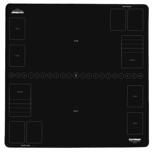 [Featured in Magazines] EXCITEHOBBY Trading Card Playmat, Digimon PSA Rubber Mat, Trading, Simple Design, Non-Slip, Easy Turning, Battlefield, 60cm x