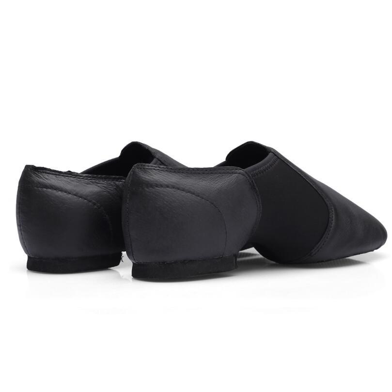 Genuine Leather Ballet Dance Shoes Teacher'S Dance Sneaker Sandals Ladies Girls Excerise Shoes Elastic Jazz Dance Shoes 1Cm