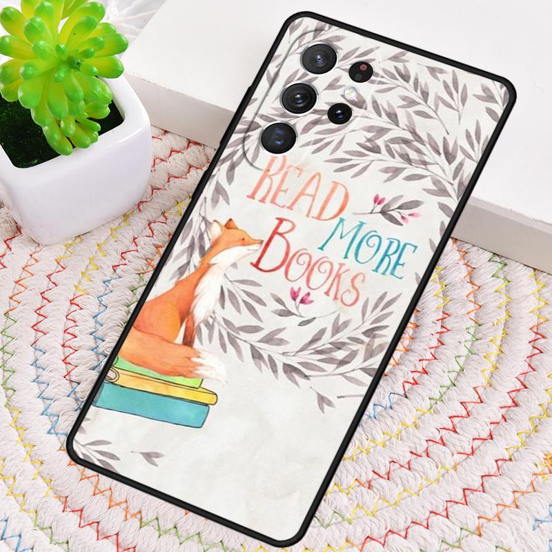 Read More Books TPU Phone Case For Samsung Galaxy Note 10 Pro S26 S25 S24 S23 S22 Ultra Plus S21 FE S20 Shockproof Cover