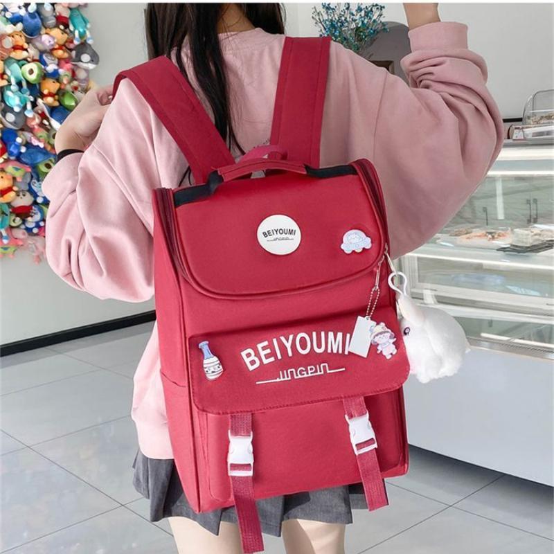 4 Pcs Backpack for Boys Girls Children Lovely Schoolbag Kindergarten Schoolbag Kids Gift Pencil Case Large Capacity Handbag