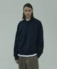 Aiaueo Collared Sweatshirt Navy