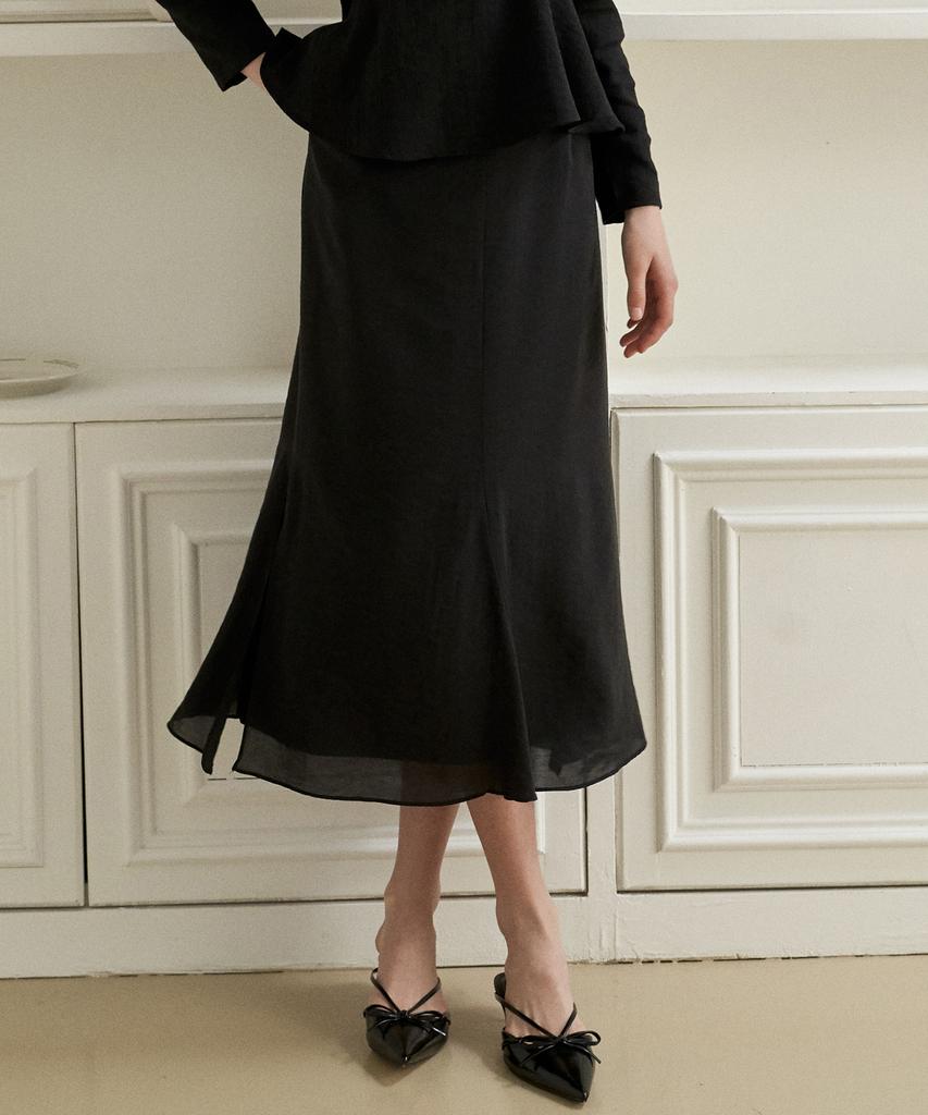 Peullobeu Sheer Mermaid Skirt(Bk)