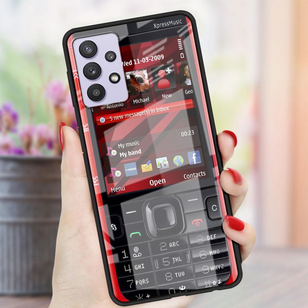 Magnetisches Radio Kassetten Glas Etui Für Samsung Galaxy A52 A71 A50 A51 A70 A21s A31 A72 A10 A12 A30 A22 5G Handyhülle