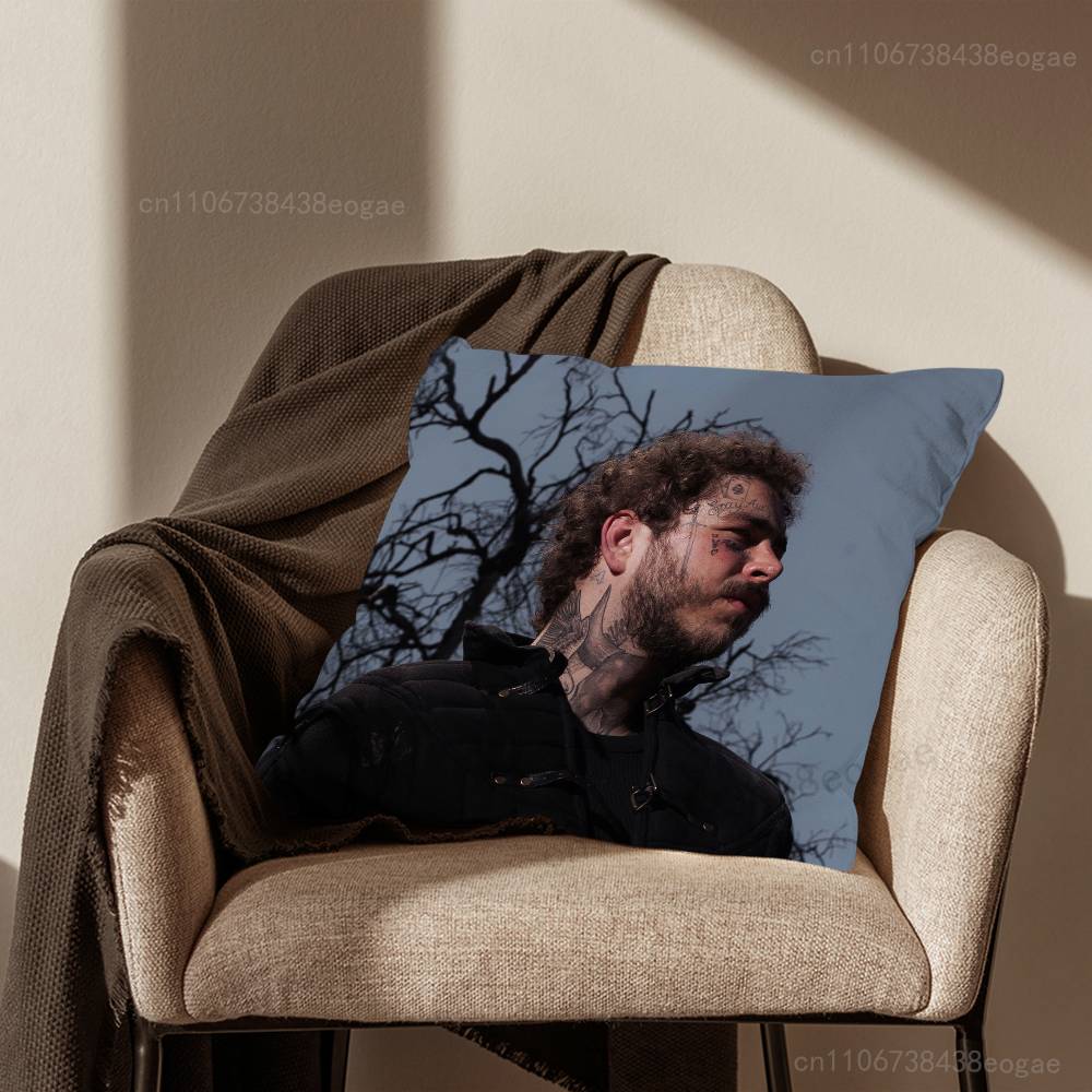 Singer P-Post M-Malone Pillow Case For Room Sofa Cushion Cover Suitable For Home Bedroom Decoration And Protector 30cmx30cm