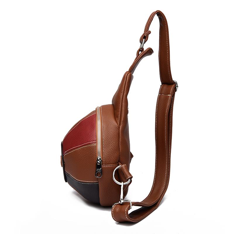Stitching Women's Bag Hat Line Chest Bag Outdoor Shoulder Crossbody Bag