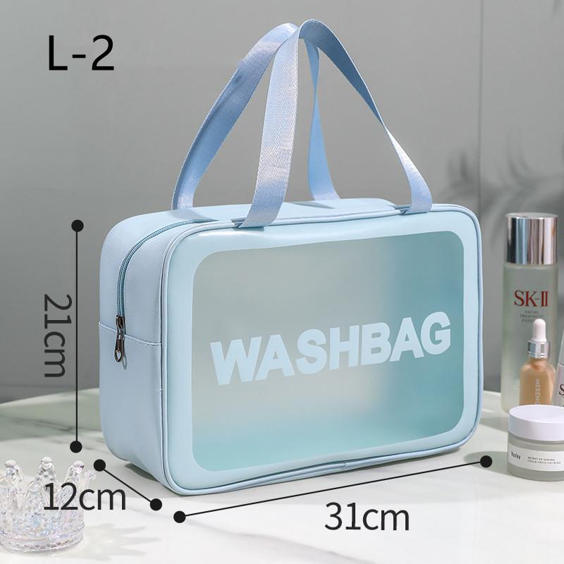 Portable Travel Wash Bag Female Transparent Waterproof Makeup Storage Pouch Large Capacity Cosmetic Organizer Beauty Women Case