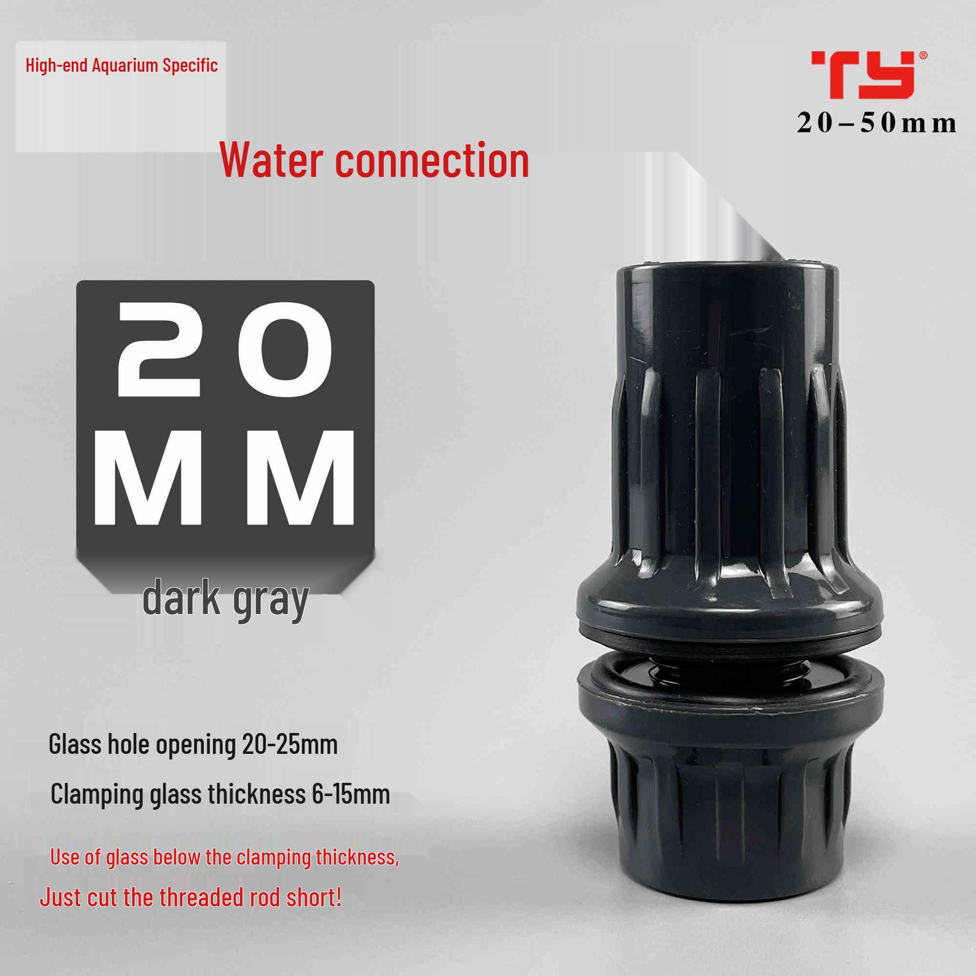 

Tianyan PVC fish tank inlet and outlet connectors, plastic pipe fittings for glass bottom filter overflow.