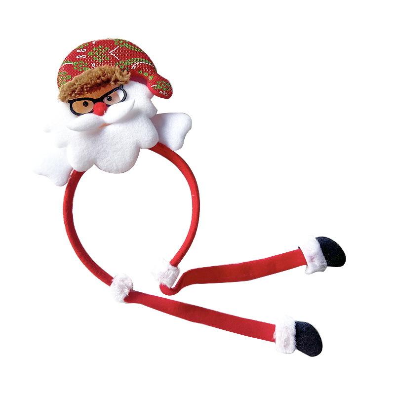 

CH-TK48 12Pcs Lovely Christmas Style Hair Hoop Non-woven Fabric Head Hoop Kids Adult Xmas Headwear A
