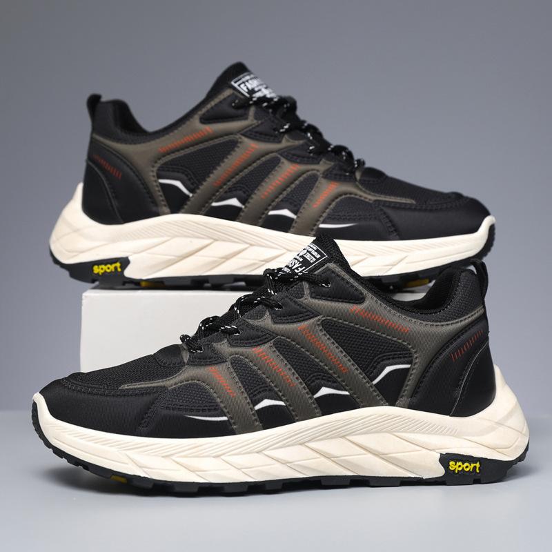 

Forrest Gump sports men s shoes summer mesh breathable advanced sense retro casual teen running heightening dad trendy shoes 39 чёрный