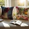 Interesting Animals Funny Cushion Cover Pillowcase Antidustmite Invisible Zipper Short Plush Sofa Cushion