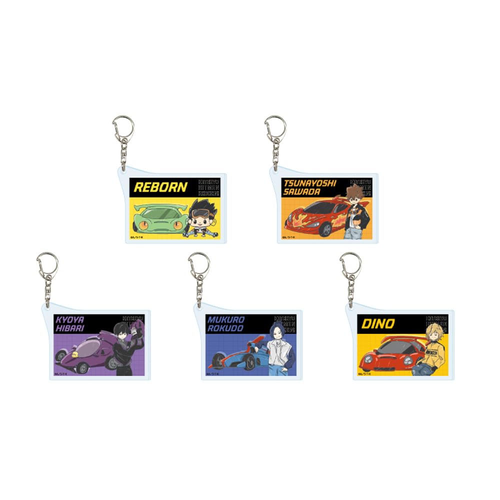 

Katekyo Hitman 28 Art Acrylic Keychain Complete Set of Reborn! [Graph Illustration] (Box 5)