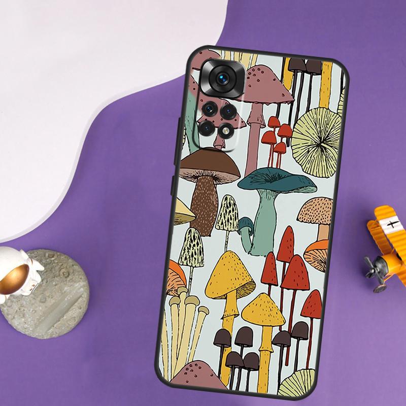 Hippie Mushroom Frog shrooms Case For Xiaomi Redmi Note 13 Pro 14 12 9 10 11 Pro 10S 11S 12S Redmi 10C 13C 14C 12C Cover