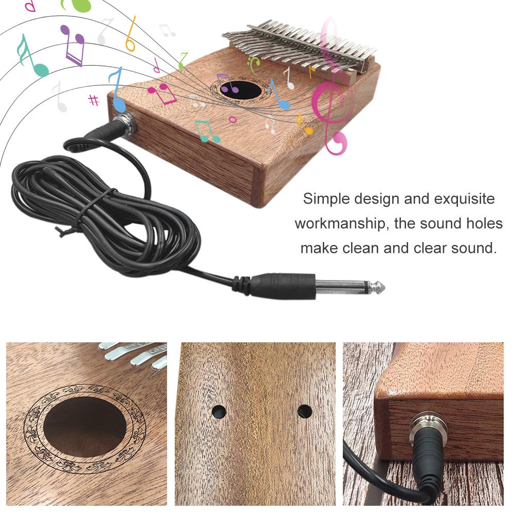 Kalimba 17 Tasti In Acrilico Trasparente - Pianoforte Da Pollice Con Custodia EVA Per Principianti - Foto 10