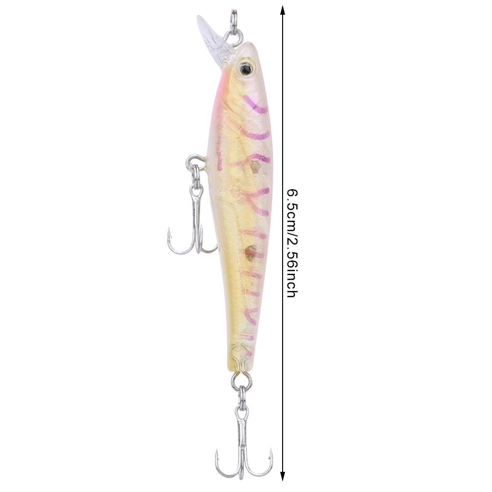 7 KS 6,5 cm 3,8 g Minnow Kroužkové Korálky Životná Umělá Návnada Rybářská Lákadla Swimbait Sada Příslušenství