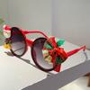 Oversized Round Merry Christmas Luxury Brand Designer Sunglasses Women For Men Vintage Popular Party Decorate Punk Sun Glasses