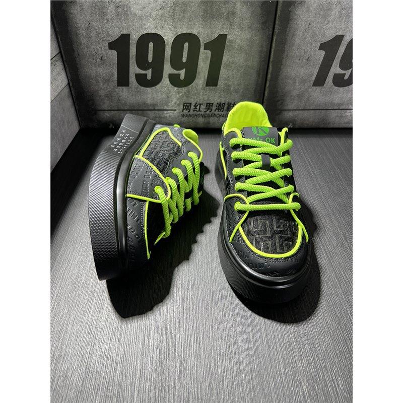 Zapatos casuales de malla transpirable, de caña baja, con suela gruesa, para primavera, nuevos, con diseño de espíritu