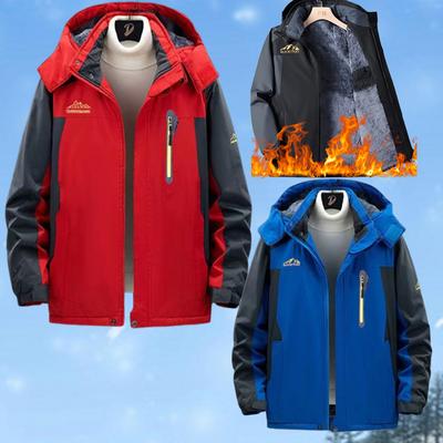 Módní Pánské Plyšové Voděodolné Velké Velikosti 5XL Kabát s Kapucí Pánské Neformální Volné Pohodlné Plus Fleece Teplé vysoce kvalitní venkovní bundy