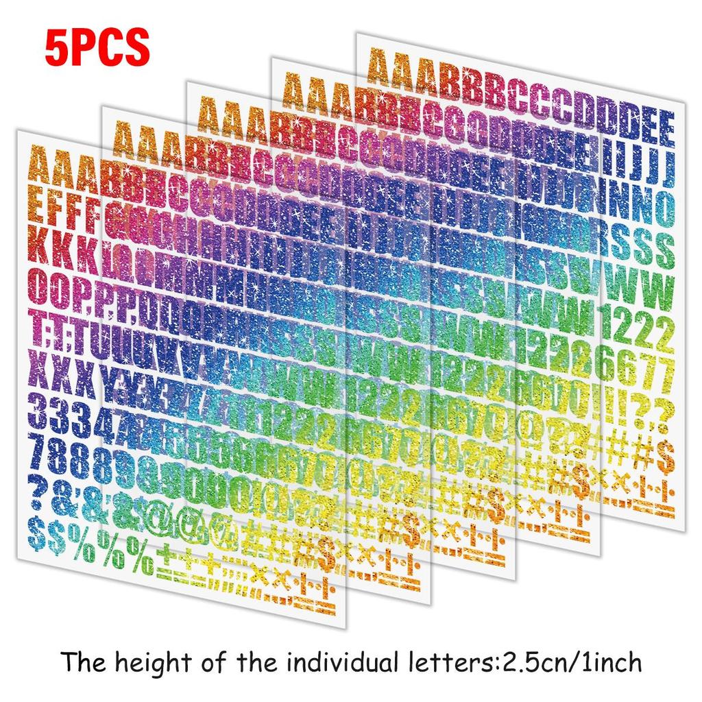 1-inch clothing bag letter stickers, A-Z and 0-9 number glossy stickers,DIY T-shirt stickers, heat transfer stickers with patterns,easy to print